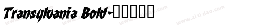 Transylvania Bold字体转换